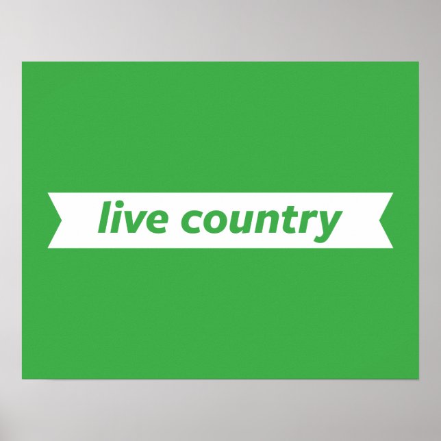 Póster Live Country (Frente)