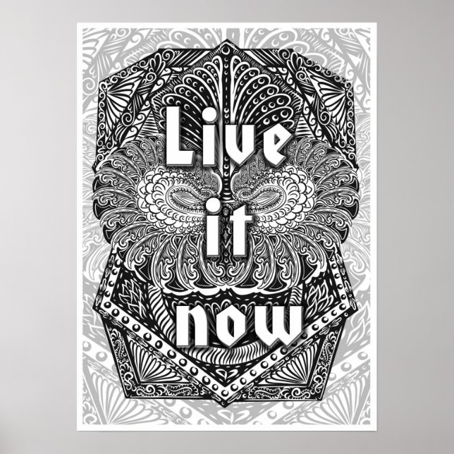 Póster Live it now - Cita positiva (Frente)