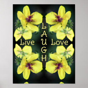 Póster Live Lauder Love Wildflower Resumen Inspirador
