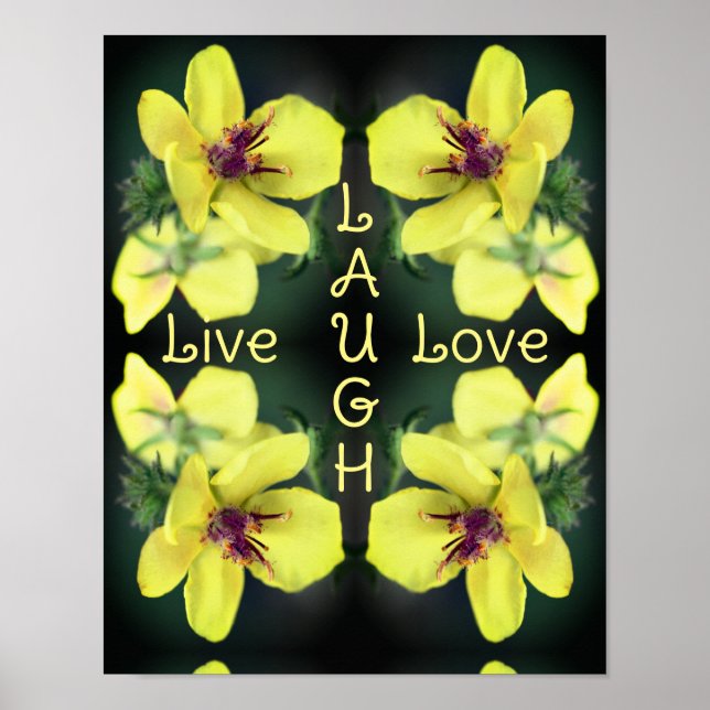 Póster Live Lauder Love Wildflower Resumen Inspirador (Frente)
