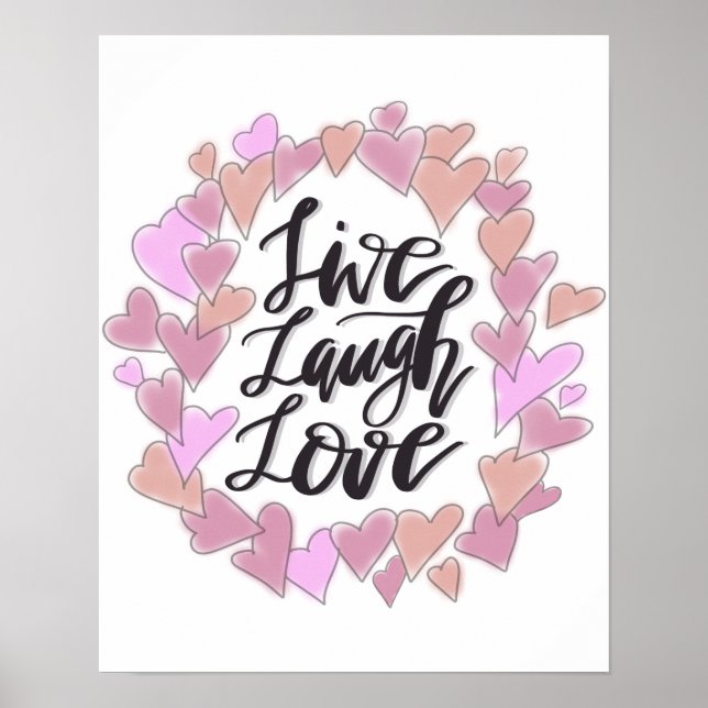 Póster Live Laugh Love (Frente)