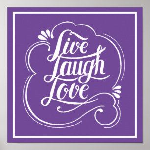 Póster LIve laugh love