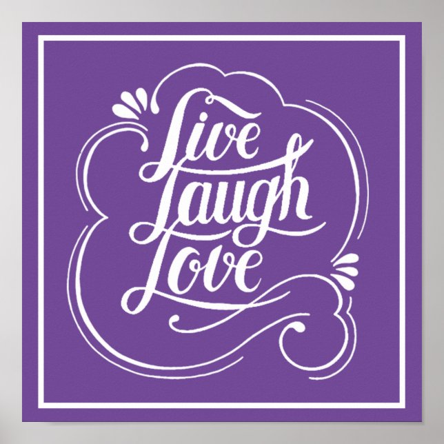 Póster LIve laugh love  (Frente)