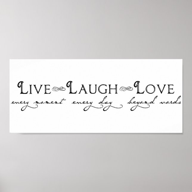 Póster Live Laugh Love (Frente)