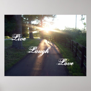 Póster Live Laugh Love