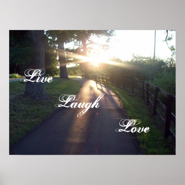 Póster Live Laugh Love (Frente)