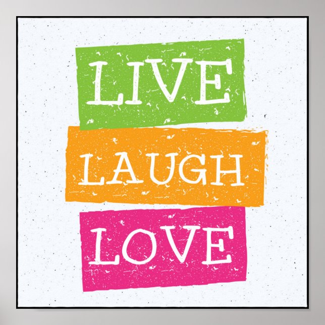 Póster Live Laugh Love 2 (Frente)