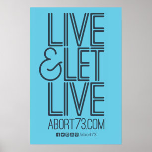 Póster Live & Let Live Poster (Abort73.com)