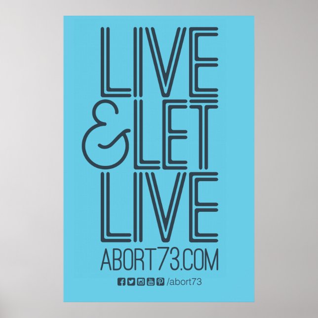 Póster Live & Let Live Poster (Abort73.com) (Frente)