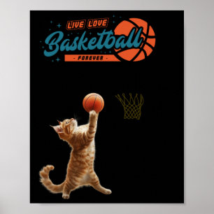 Póster Live Love Basketball for ever