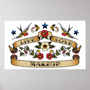Póster Live Love Makeup