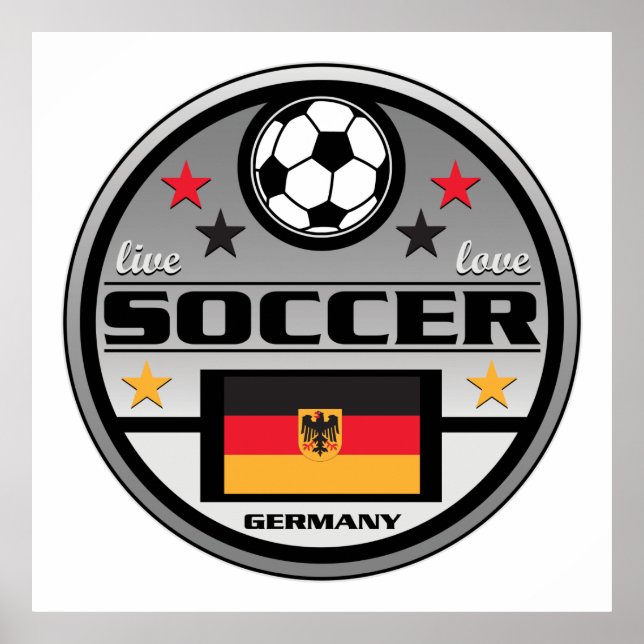 Póster Live Love Soccer Germany (Frente)