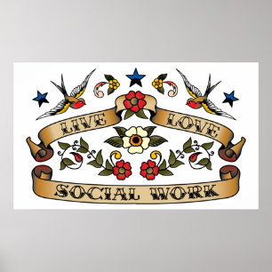 Póster Live Love Social Work