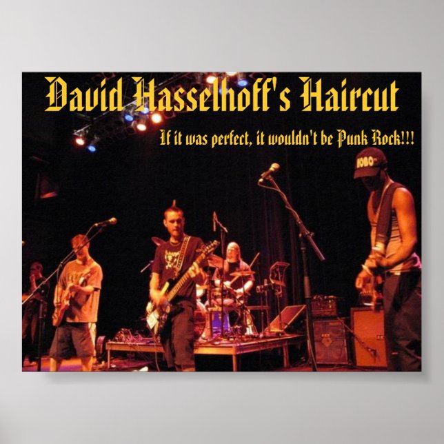 Póster live @ norva - David Hasselhoff's Haircut (Frente)