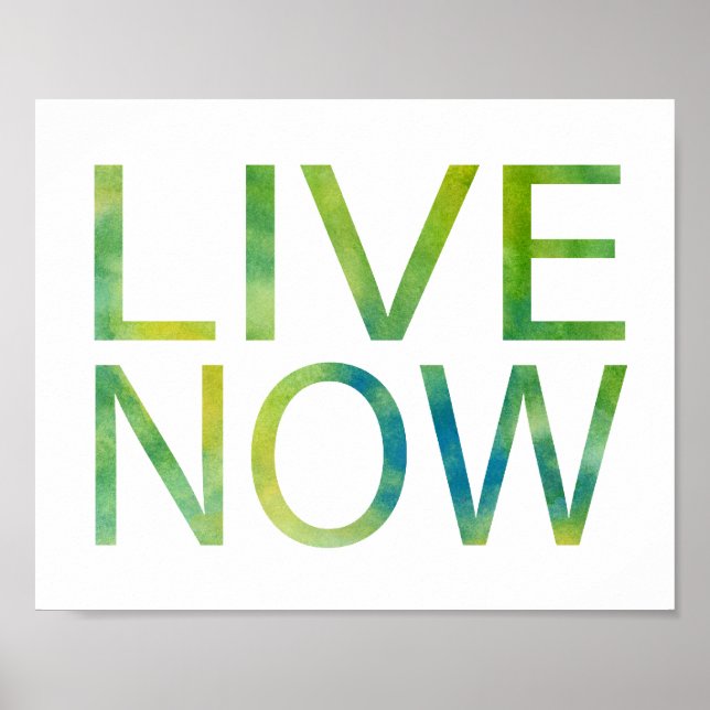 Póster Live Now (Frente)