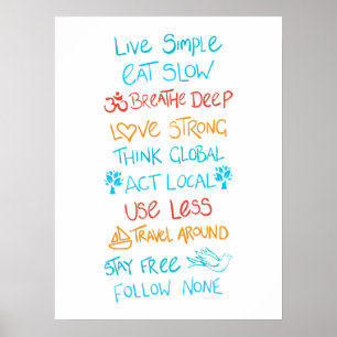 Póster Live Simple 2