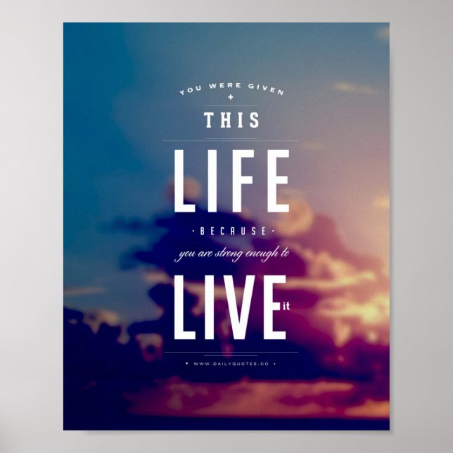 Póster Live This Life - 8"x10" Art Print (Frente)
