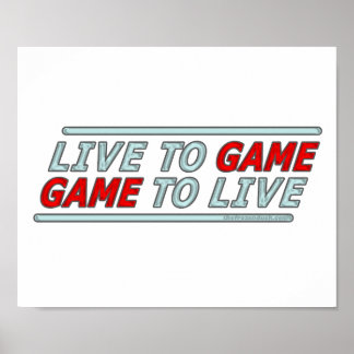 Póster Live to Game