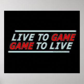 Póster Live to Game