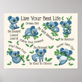 Póster Live Your Best Life Versión 2