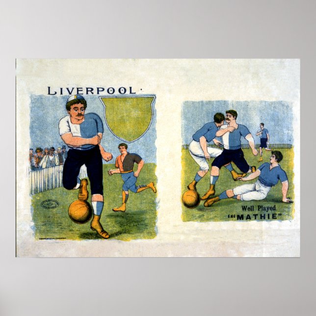 Póster Liverpool FC, 1894 (Frente)