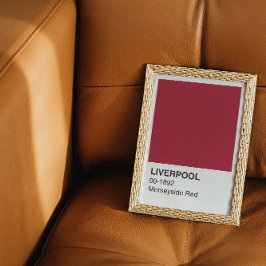 Póster Liverpool Merseyside Red - Borde Blanco