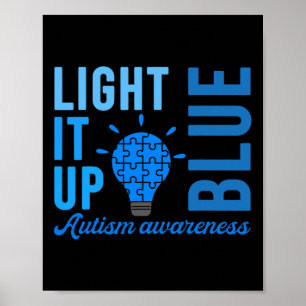 Póster Liviarlo hacia arriba Conciencia sobre el autismo 