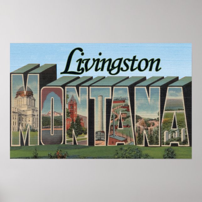Póster Livingston, Montana (Frente)
