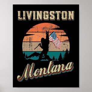Póster Livingston Montana