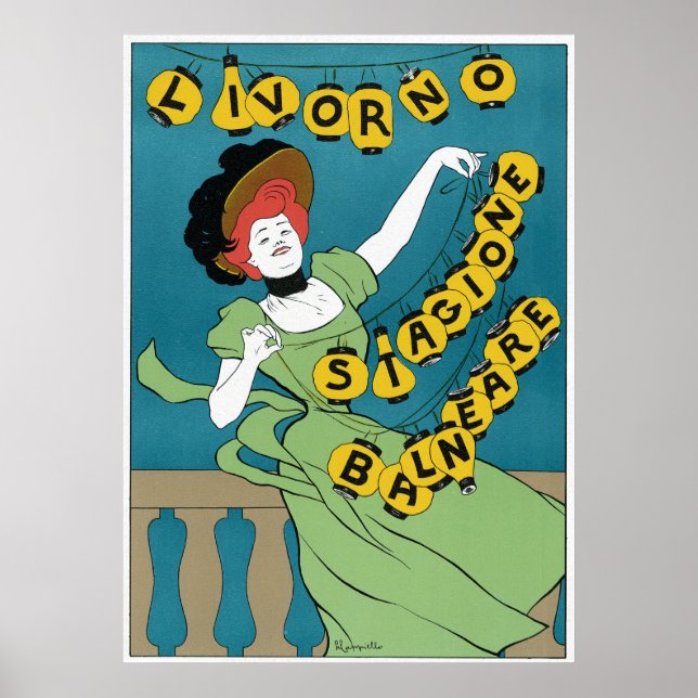 Póster Livorno Stagione Balneare (Frente)