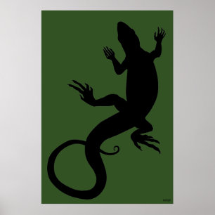 Póster Lizard Art Poster Reptile Poster Grande
