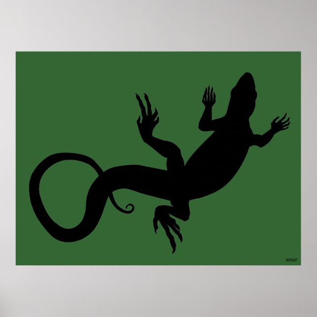 Póster Lizard Art Poster Reptile Poster Grande (Frente)