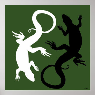 Póster Lizard Art Poster Reptile Poster Grande
