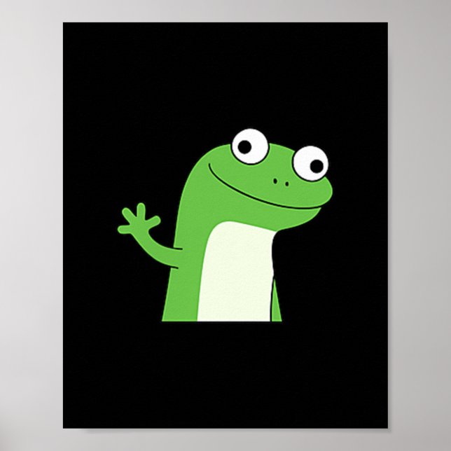 Póster Lizard Lizard Lizard Gracioso Extraño Meme Viral T (Frente)