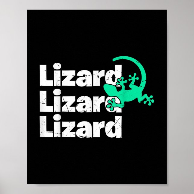 Póster Lizard Lizard Lizard Meme gracioso _2 (Frente)