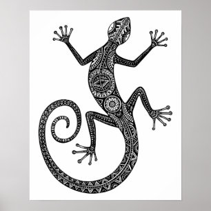 Póster Lizard O Salamander Doodle 2