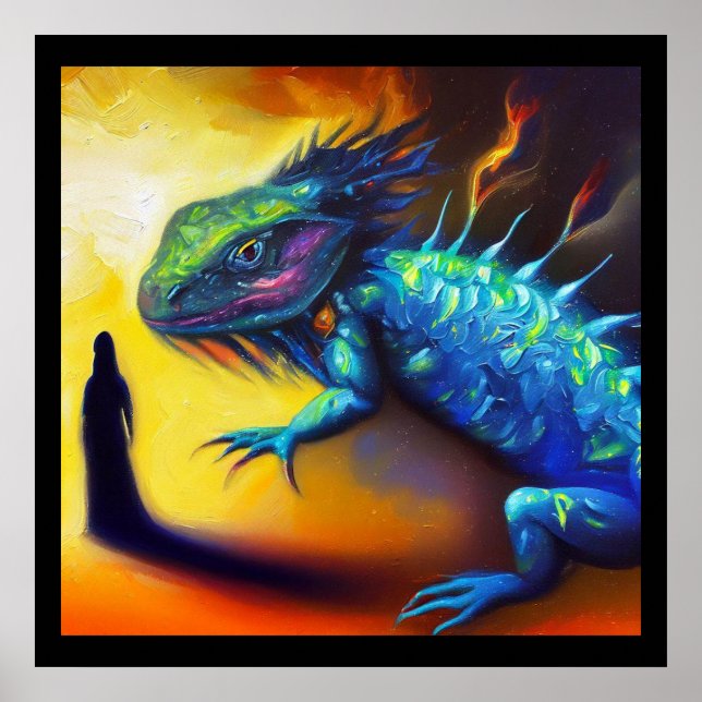 Póster Lizard para animales espirituales 3 (Frente)