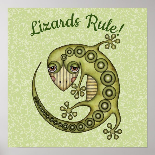 Póster Lizard verde (Frente)