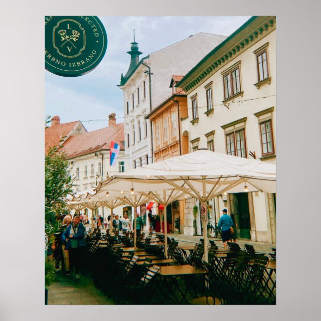 Póster Ljubljana Cityscape (Frente)