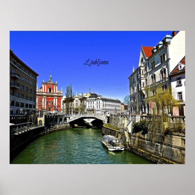 Póster Ljubljana, Eslovenia (Frente)