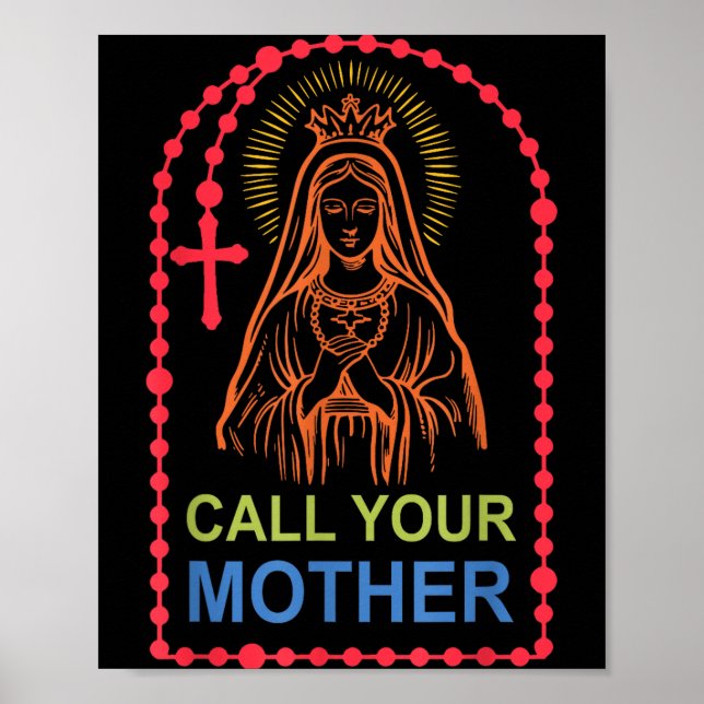 Póster Llama a tu madre  (Frente)