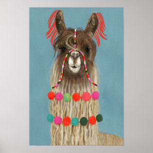 Póster Llama adorada - Brown