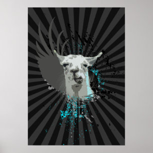 Póster llama de alta fidelidad