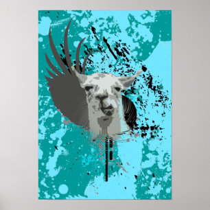 Póster llama de alta fidelidad.