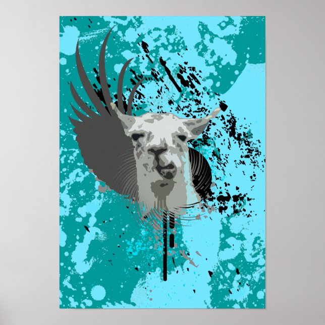 Póster llama de alta fidelidad. (Frente)