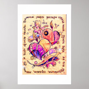 Póster Llama de amor