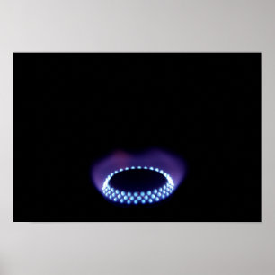 Póster Llama de gas