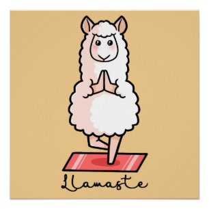 Póster Llama de yoga - Llamaste