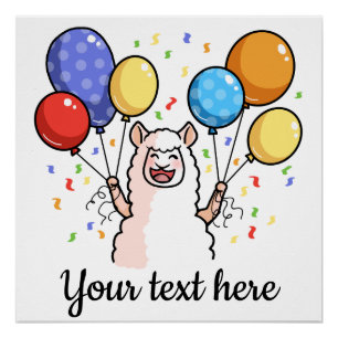 Póster Llama del fiesta