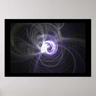 Póster Llama del fractal: Círculos de la luz